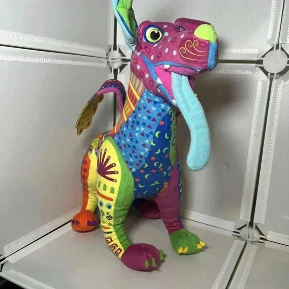 Disney Store Pixar Coco Dante Alebrije Rainbow Spirit Dog 15" Plush Stuffed Toy - Picture 3 of 7